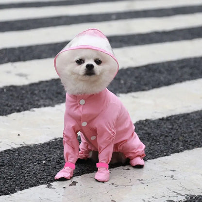 Impermeable para Perro con Botitas Integradas