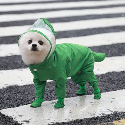 Impermeable para Perro con Botitas Integradas