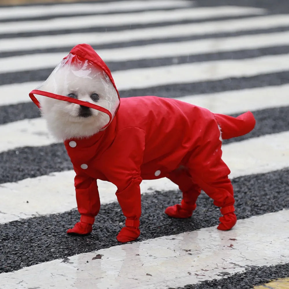 Impermeable para Perro con Botitas Integradas