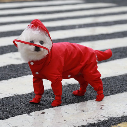 Impermeable para Perro con Botitas Integradas