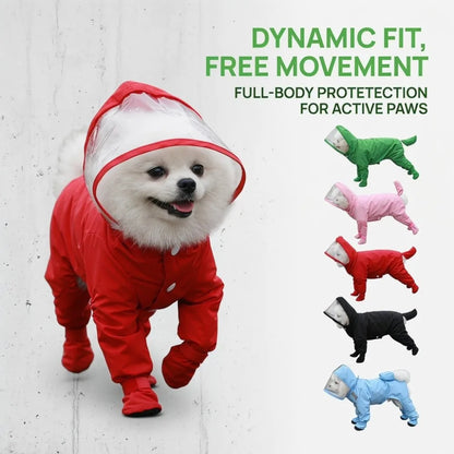 Impermeable para Perro con Botitas Integradas