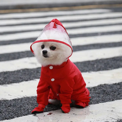 Impermeable para Perro con Botitas Integradas