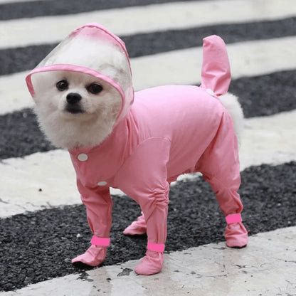 Impermeable para Perro con Botitas Integradas