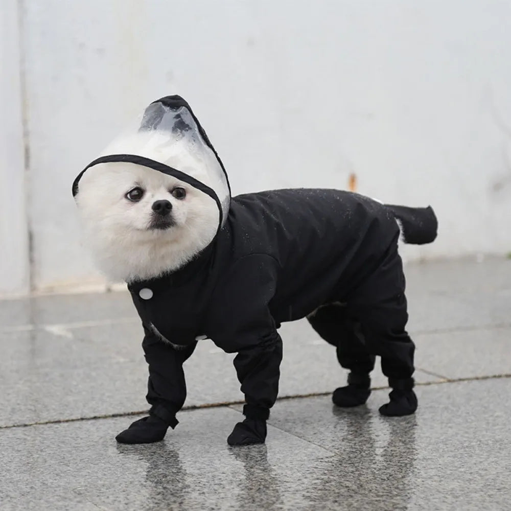 Impermeable para Perro con Botitas Integradas