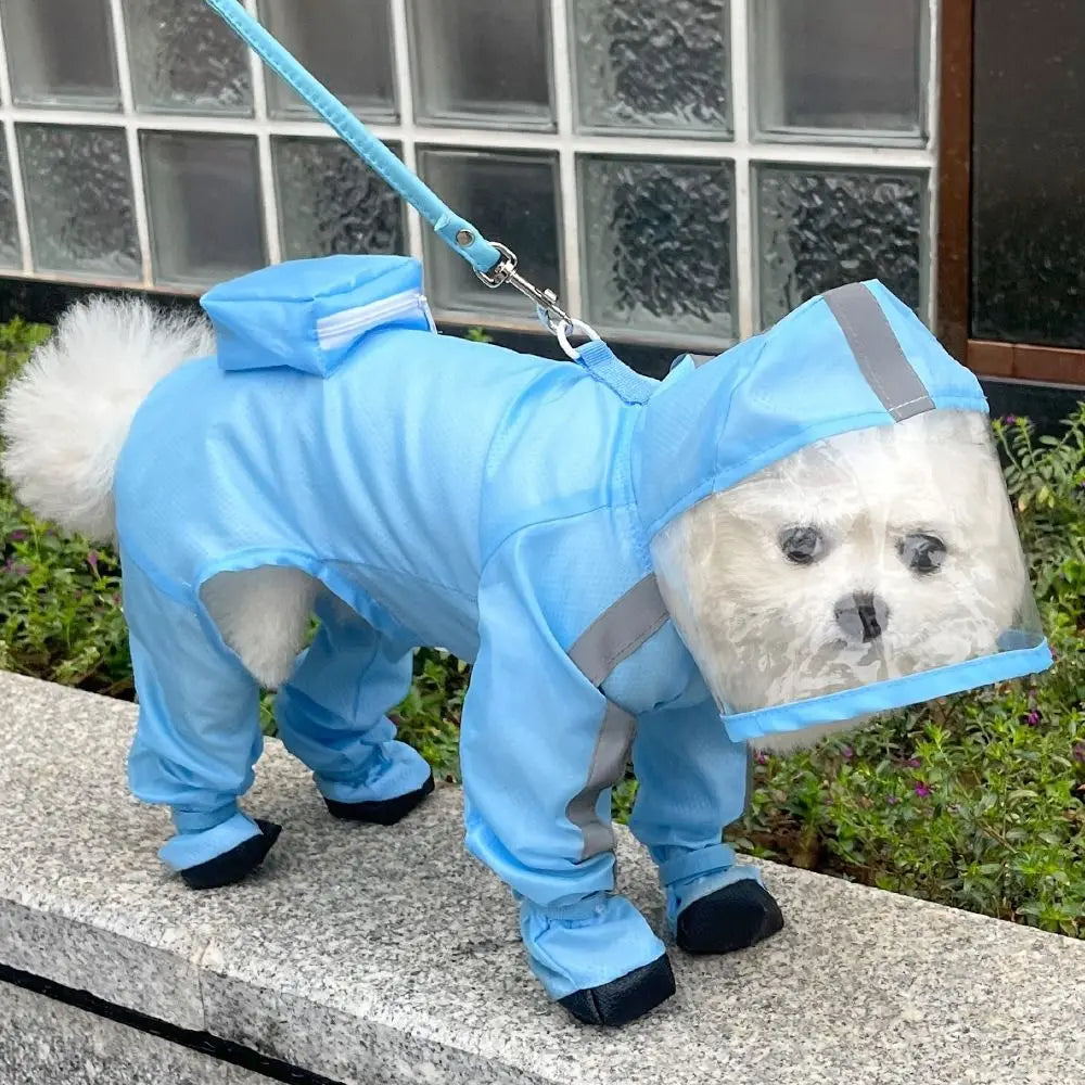 Impermeable para Perro con Botitas Integradas