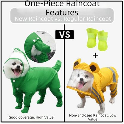 Impermeable para Perro con Botitas Integradas